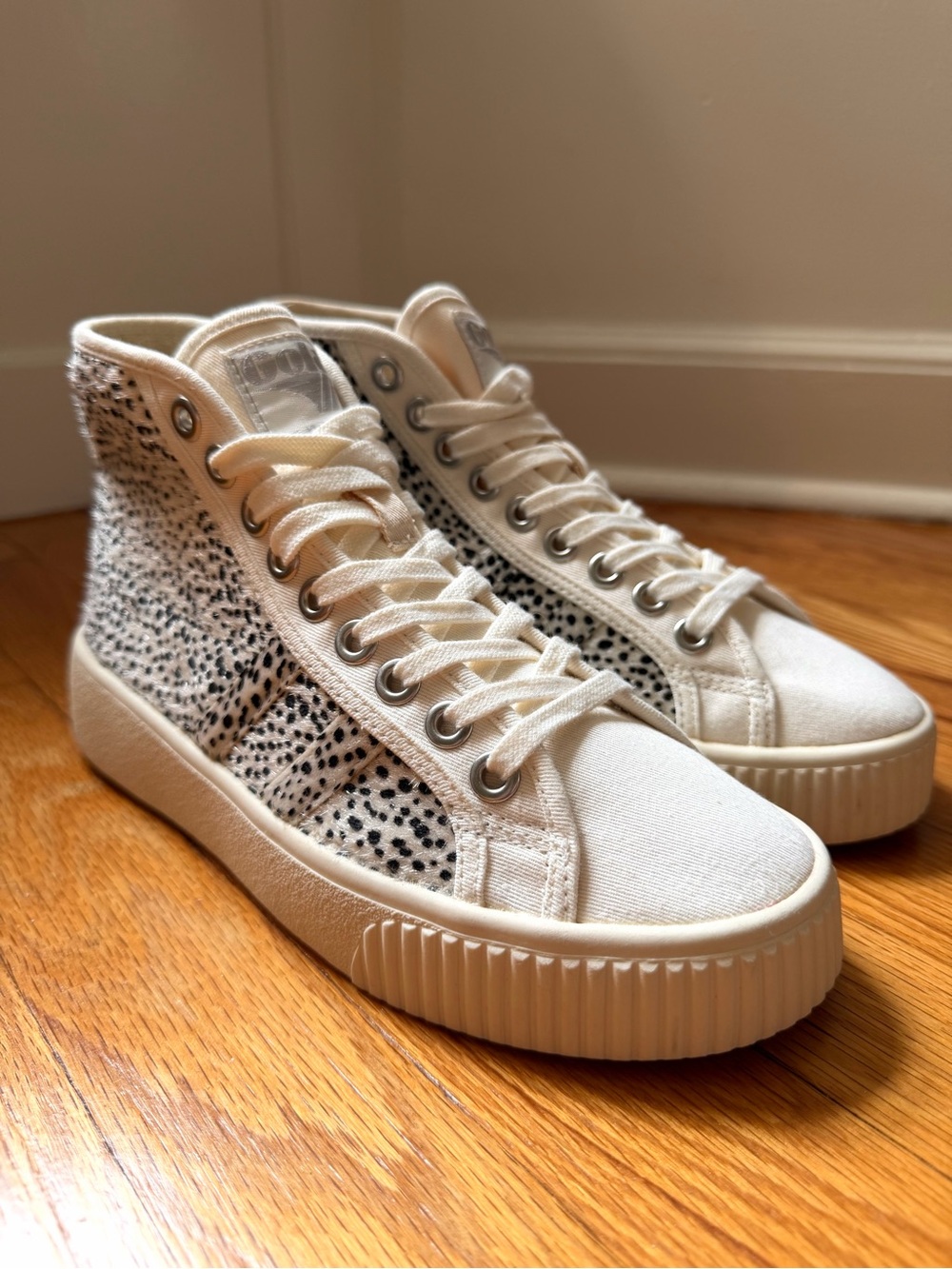 Gola x Anthropologie Baseline High Safari Cheetah High Top Sneakers Size 7